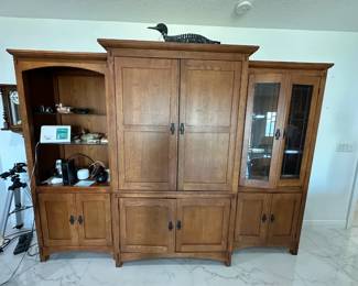 3 piece media/display cabinet
