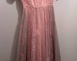 1950s - 1960s Pink Dress Excellent Condition