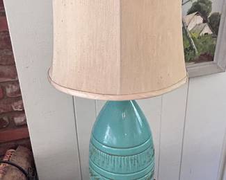 Mid Century Blue Lamp