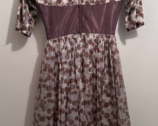 1950s - 1960s Brown Dress Excellent Condition