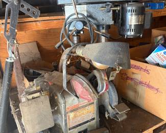 Drill Press and Grinder