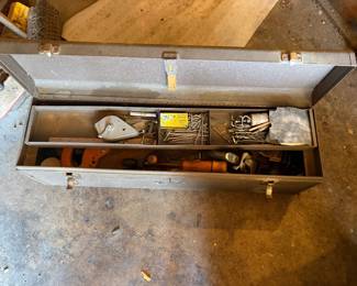 Carpenter Tool Box with Tools