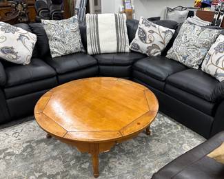 lovely leather sectional