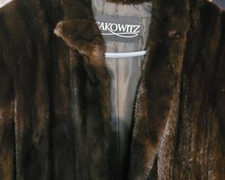 Sakowitz Full Length Chocolate Mink