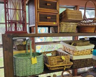 Pier One Vintage 3 drawer bamboo hand- made dresser