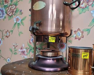 Copper Tea of Liquid URN. -COPPER PANS AN & Accessories
