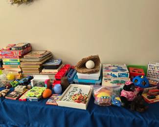 Children's Toys, Dolls, Games, Puzzles, Legos, Playskool Activity Toys, Books and much more