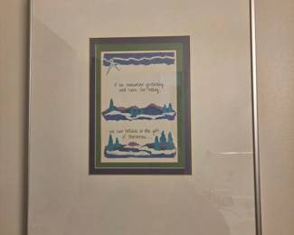 Matted & Framed Card