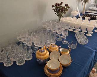 Lovely sets of Leaded Crystal Glass; Japanese Lusterware Tea Set and much more