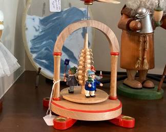 German Wood Candle Carousel