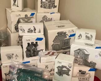 Large Collection of Heritage Village Buildings & Accessories