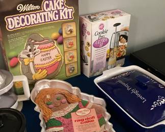 Cake Decorating Supplies (Wilton), Cookie Press Pro Ultra II and more