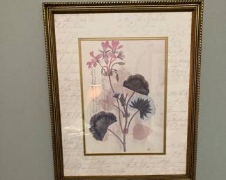 Botanical Matted & Framed Print