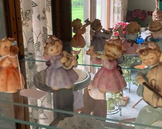 Set of Vintage Lefton Angels Playing Instruments
