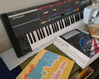 Roland Juno-106 Voice Programmable Polyphonic Synthesizer; Vocal Music Books