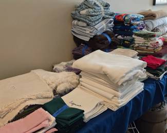 Linens Galore! Bedding, Matched Towel Sets, Linen Napkins and much more