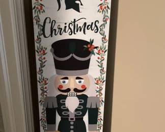 Michigan State Spartan Nutcracker Christmas Sign