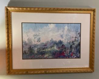 Pretty Matted & Framed Landscape Print