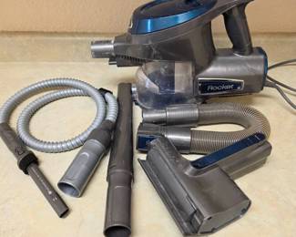 Lot #80 - Shark Rocket Hand Vac HV290 Vacuum Cleaner with Accessories and Hose, Plus Bissell Sweep-Up Cordless Sweeper