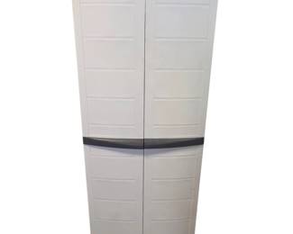 Lot #110 - WorkForce Plastic Outdoor Storage Cabinet with Shelves