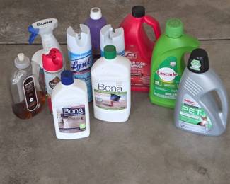 Lot #130 - House Cleaning - Pet Carpet Cleaning, Bona & Swiffer Floor Cleaner, Lysol, Cascade Dishwasher Detergent & More