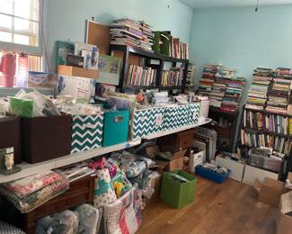 NEW craft supplies galore and more books