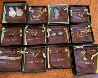 Ross+Simons jewelry  along with baskets full of estate jewelry.