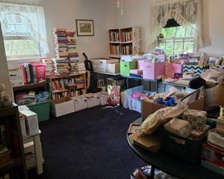 A room Full of new crafting kits and supplies