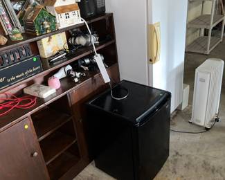 Upright freezer and mini refrigerator