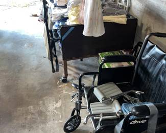 Electric hospital bed and wheelchair