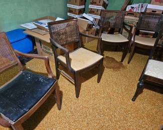 5 chairs of 1940's from The Athletic Club of Columbus