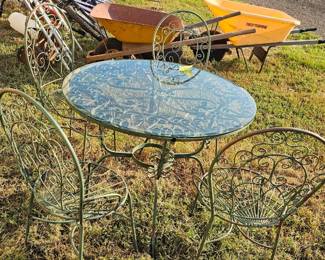 PATIO TABLE AND CHAIRS