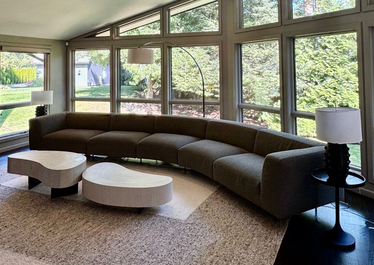 Lekker Home Bensen Sectional Sofa