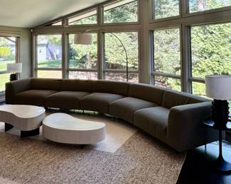 Lekker Home Bensen Sectional Sofa