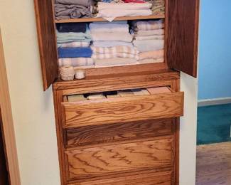 Linens, Clothing & Sewing – New socks, matching bed sheet & pillowcase sets, towels/linens, hats, scarves, sewing boxes and assorted sewing supplies.