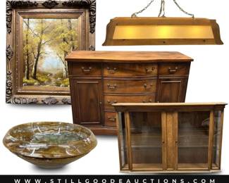 Department 56 village houses, Fitz and Floyd, Tory Burch, Corning Ware, Keurig, foo dogs, watches, patio furniture, rooster collections, brass, nutcracker, Wedgwood, and more!