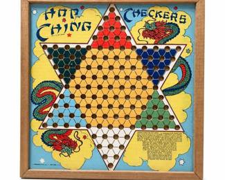 J. Pressman Hop Ching Chinese Checkers Board, Reversible