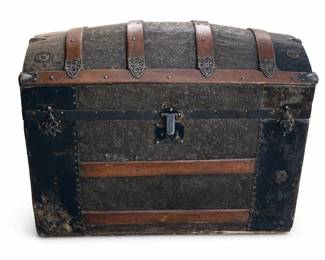 Victorian Dome-Top Steamer Trunk, c. 1880-1900