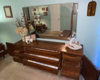 MCM Dresser & Mirror 9 drawers