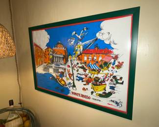 Italian Tea Towel Art #2
