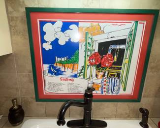 Italian Tea Towel Art #4