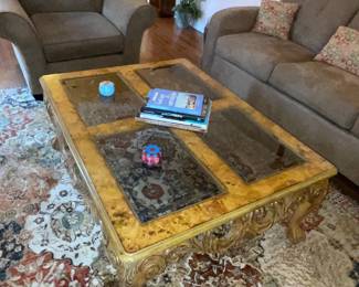 Large Blond Coffee Table