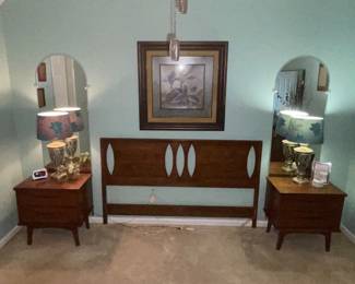 Mid Century Modern Headboard Queen/full
