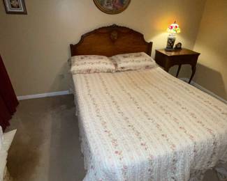 Beautiful Antique Full Headboard & Frame