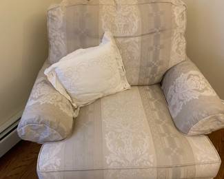 Bedroom chair with ottoman