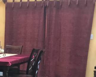 Burgundy Greatroom Drapes