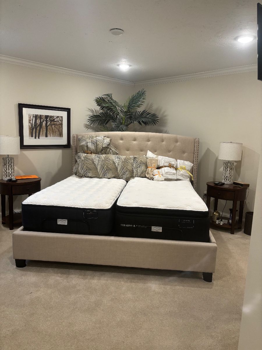 Stearns & Foster split King Bed