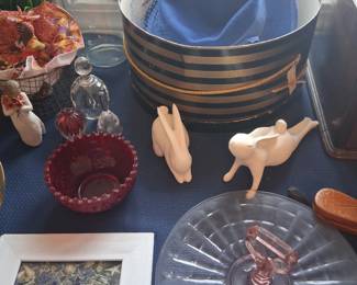 assorted glassware