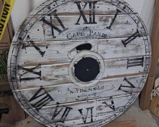 wooden clock decor