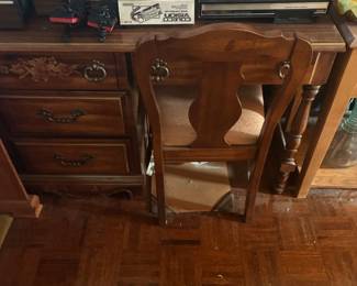 desk with chair